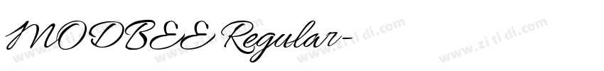 MODBEE Regular字体转换